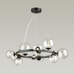 Люстра OMG1075R black/clear