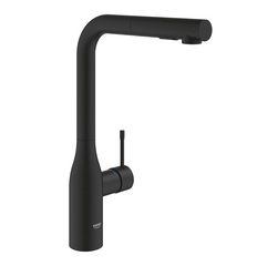 GROHE Essence 30504KF0 Смеситель для кухонной мойки с вытяжным изливом 2jet, фантомный черный фото
