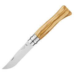 Фото Складной нож Opinel №9, нержавеющая сталь, оливковое дерево