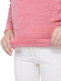 Терморубашка из шерсти мериноса Norveg Soft Red Melange детская