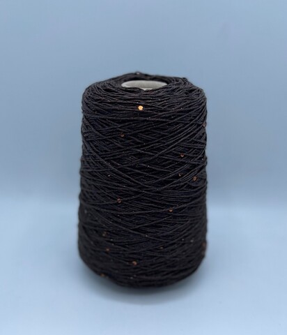 G&G Filati (пр.Италия),art-Lino 130м/100гр,100%Лен+пайетка+люрекс(медный), цвет-Коричневый . арт.22586
