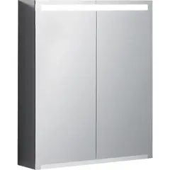 Geberit Option 500.582.00.1 Зеркальный шкаф с подсветкой, две двери, 60x70x15см фото