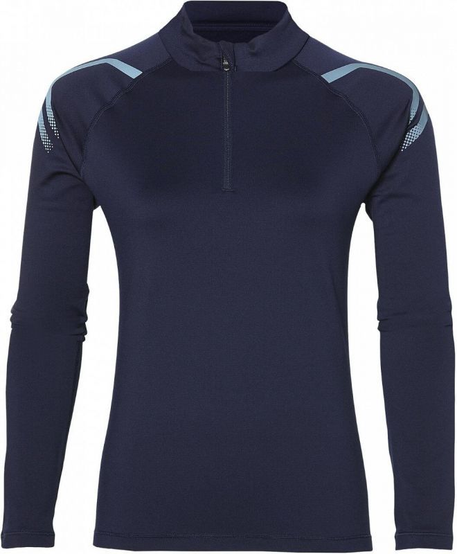 Asics Icon Winter LS 1/2 Zip беговая рубашка женская синяя