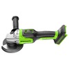 Угловая шлифовальная машина, аккумуляторная Greenworks Арт. 3200207UA, 24V, бесщеточная, c 1хАКБ 2 Ач и ЗУ в сумке — фото 4
