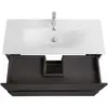 BelBagno UNO-MINI-900-2C-SO-GSO База под раковину подвесная с фрезеров. ручк. по всей длине фасада с двумя выкатн. ящ.,Темно-Серый Мат.,900x395x608