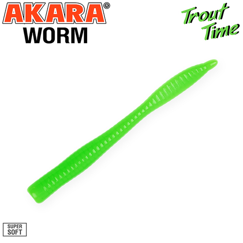 Силиконовая приманка Akara Trout Time WORM 3 Cheese 452 (10 шт.)