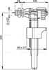 Alcaplast A15P-1/2" Впускной механизм с боковой подводкой (для керамических бачков)