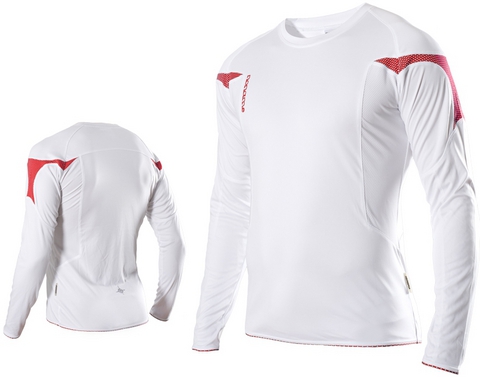 Футболка Noname Running Top 2010, белый-красный