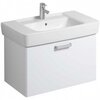 Geberit Renova Plan 879090000 Тумба под раковину, 78x46.3x47.2см, матовый белый / меламиновое покрытие, ультраглянцевые белые / пленочное покрытие