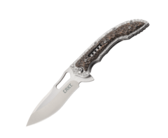 Фото Складной нож CRKT Fossil Small, сталь 8Cr13MoV, рукоять нержавеющая сталь, накладки G-10
