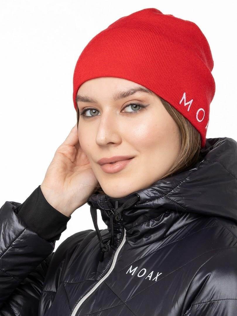 Лыжная шапка с шерстью Moax Tradition Sport красная - 5