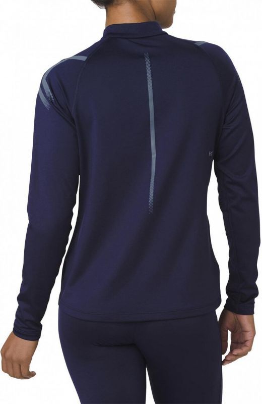 Asics Icon Winter LS 1/2 Zip беговая рубашка женская синяя - 4