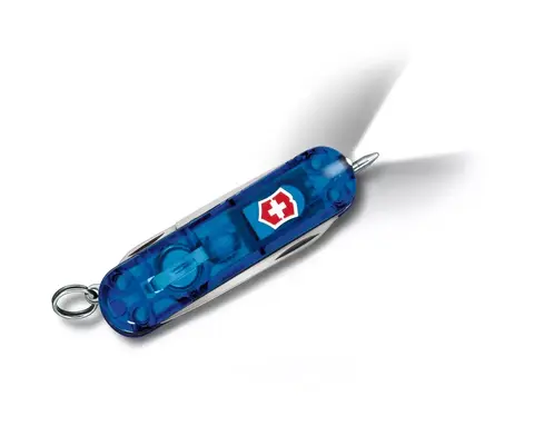 Нож складной Victorinox Signature Lite, 58 mm, Translucent Blue (0.6226.T2)