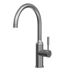 Lemark LM5079GMN Смеситель для кухни с поворотным изливом, высота излива 25 см, длина 21 см, нерж. сталь/ графит нано фото