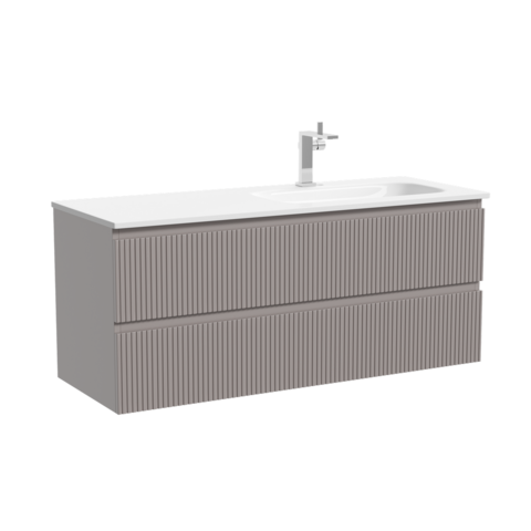 Sancos SNR120RSM Тумба подвесная SANCOS Snob R правая 1195х445х500, c двумя ящиками оснащенными доводчиками, Doha Soft, арт.SNR120RSM