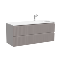 Sancos SNR120RSM Тумба подвесная SANCOS Snob R правая 1195х445х500, c двумя ящиками оснащенными доводчиками, Doha Soft, арт.SNR120RSM фото