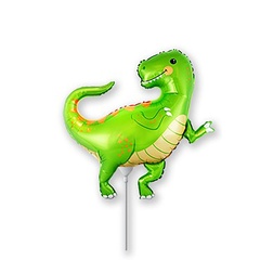 Шар F Мини-фигура Веселый динозаврик, 14''/36 см, 5 шт.