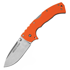 Фото Складной нож Cold Steel 4-Max Scout, сталь AUS-10A, рукоять Griv-Ex, оранжевый