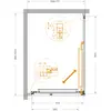 Cezares LUX-AH-FS-1-70/100-C-GM Душевой уголок