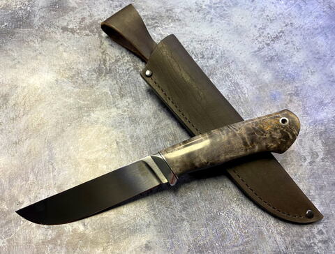 Нож Варан-1, Bohler N690, карельская береза