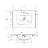 BelBagno Uno BB-8099-60 Керамическая раковина, 61x46, цвет: белый