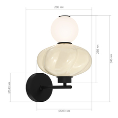 Настенный светодиодный светильник ST Luce FLORENTINI SL6134.411.01