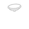 Geberit VariForm 500.750.01.2 Раковина с установкой под столешницу овальной формы, 42х33 см, без отв. под смеситель, без отв. перелива