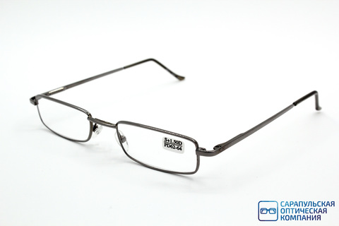 Очки готовые для зрения лектор в узком металлическом футляре ELIFE 5070 GREY (