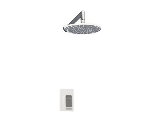 WasserKRAFT A12667WHITE Комплект душевой системы внутреннего монтажа, цвет: белый, хром