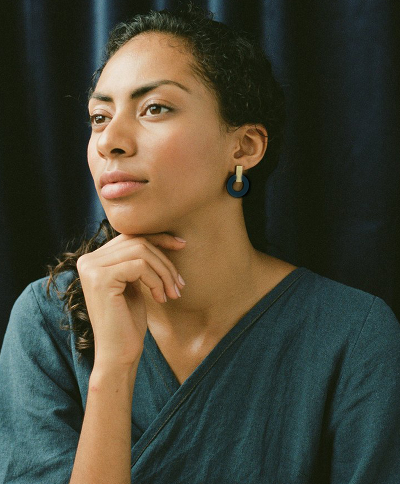 Серьги Orbit Earrings Blue