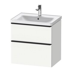 Duravit D-Neo DE435401818 Тумбочка подвесная, 634x452хh625 мм, 2 ящика, цвет: Белый матовый (для раковины 236765) фото