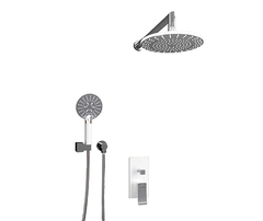 WasserKRAFT A16067WHITE Комплект душевой системы внутреннего монтажа, цвет: белый, хром фото