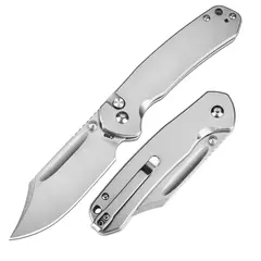 Фото Складной нож CJRB Pyrite Bowie, сталь AR-RPM9, рукоять Stainless Steel