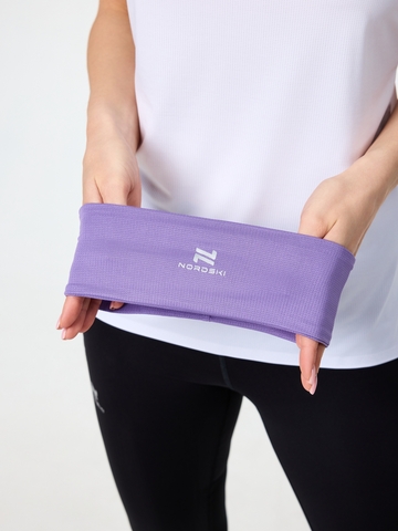 Повязка на голову беговая Nordski Run purple