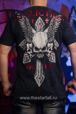 Affliction | Футболка мужская TWIST TEE A1120T спина