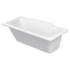 Duravit DuraSquare 700292000000000 Ванна 1600х700 мм,, прямоугольная, встраиваемая или версия с панелями и ножками, с наклоном для спины слева, цвет белый фото