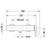 Duravit C.1 C14230000010 Смеситель для душа настенный, выпуск снизу, цвет: хром