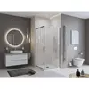 BelBagno TRAY-MR-UNO-A-90-35-W-NO Поддон из искусственного мрамора в комплекте с сифоном с чёрной матовой декоративной накладкой
