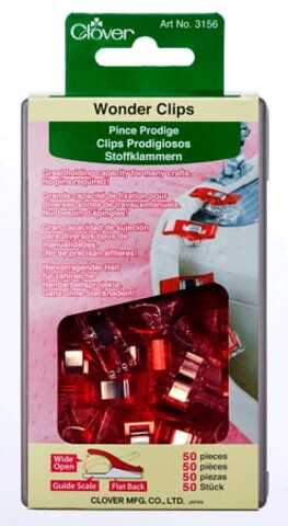 Клипсы для ткани Clover Red 50 шт