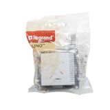Переключатель одноклавишный с подсветкой/индикацией - Legrand SUNO - 10АХ 250В безвинтовые зажимы - Алюминий — фото 2