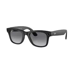 Умные очки Ray-Ban Wayfarer Matte Black / Polar Gradient Graphite, 155-53 (RW4006)