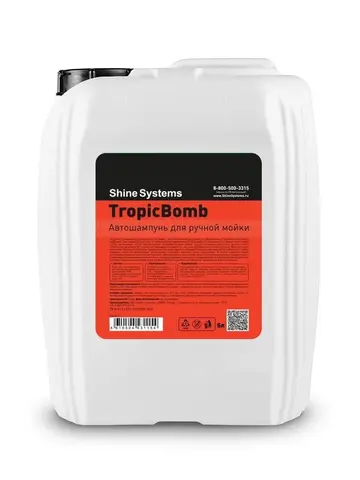 Shine Systems TropicBomb - автошампунь для ручной мойки, 5 л