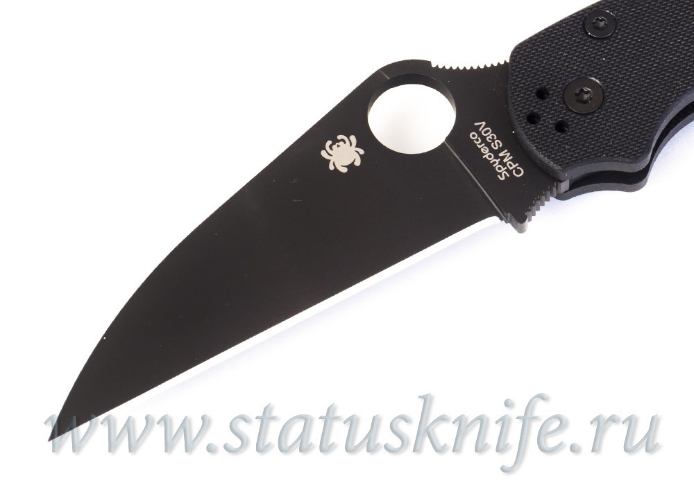 Нож Spyderco C81GPWCBK2 Paramilitary 2 CPM-S30V Black G-10 Wharncliffe