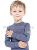 Термобелье футболка Norveg Soft  детская с длинным рукавом синяя - 3