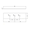 Gessi 316 54593#239 Пластина на 3 отверстия для монтажного бокса, цвет: steel brushed