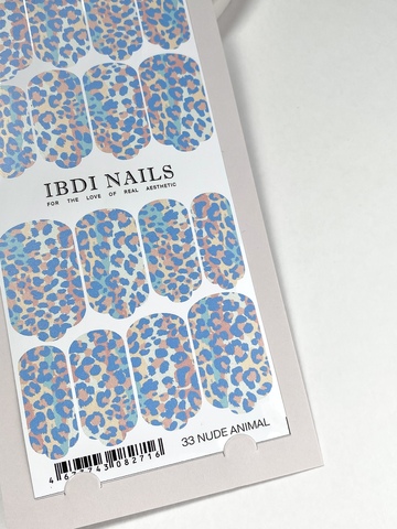 Пленки для маникюра IBDI NAILS 33 NUDE ANIMAL