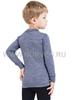 Термобелье футболка Norveg Soft  детская с длинным рукавом синяя - 4