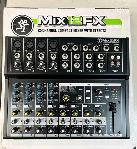 MACKIE Mix12FX 12-канальный компактный микшер с процессором эффектов