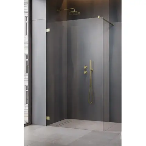Radaway 10103160-99-01 Essenza Pro Brushed Gold Walk-in 160