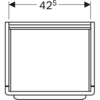 Geberit myDay Y824060000 Тумба под раковину 49.5x41x43см, белый / Высокоглянцевое покрытие